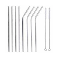 Alpina Eco drinkrietjes 21cm RVS 10delig - thumbnail