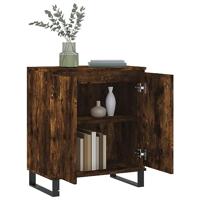 Dressoir 60x35x70 cm bewerkt hout gerookt eikenkleurig - thumbnail