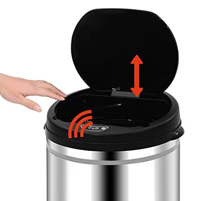 Prullenbak met automatische sensor 50 L roestvrij staal Prullenbak met automatische sensor 50 L roestvrij staal