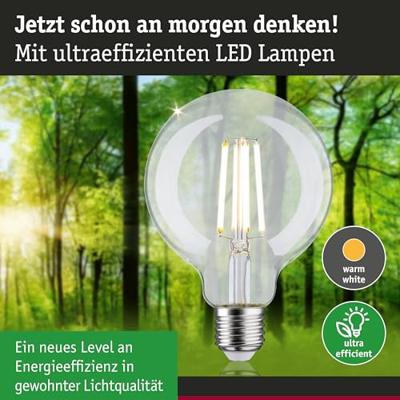 Paulmann 29123 LED-lamp Energielabel A (A - G) E27 4 W Warmwit (Ø x h) 95 mm x 138 mm 1 stuk(s) Paulmann 29123 LED-lamp Energielabel A (A - G) E27 4 W Warmwit (Ø x h) 95 mm x 138 mm 1 stuk(s)