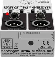 Behringer Ultra-DI DI20 Actieve 2-kanaals DI-box & splitter - thumbnail