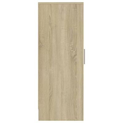 VidaXL Schoenenkast 32x35x92 cm bewerkt hout sonoma eikenkleurig