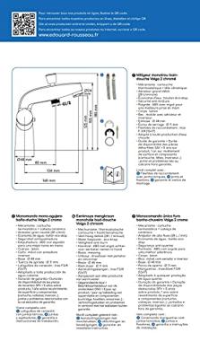Kraan met 2 knoppen Rousseau Volga 2 Douche Badkuip