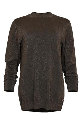 Maicazz Road Wi25.70.212 T-shirt Lange Mouw Brown Lurex