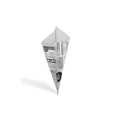 Puntzakken &apos;Krant&apos; K21 - 21cm vetvrij papier BIO