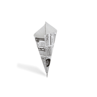 Puntzakken &apos;Krant&apos; K21 - 21cm vetvrij papier BIO - thumbnail