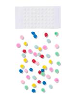 HEMA Mini plak pompoms - 50 stuks (multicolor) - thumbnail