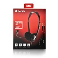 Hoofdtelefoon met microfoon NGS MS103MAX Zwart - thumbnail