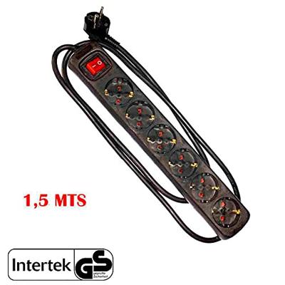 Stopcontactenstrip 6 Tomas met Interruptor EDM 41014 Schuko (1,5 m) Stopcontactenstrip 6 Tomas met Interruptor EDM 41014 Schuko (1,5 m)