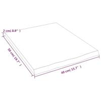VidaXL Wastafelblad 40x50x2 cm onbehandeld massief hout - thumbnail