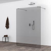 Wiesbaden Slim Inloopdouche 160x200cm Nano-Coating Rookglas - thumbnail