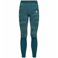 Odlo Thermobroek Men Lang Blackcomb - Green Print Medium - thumbnail