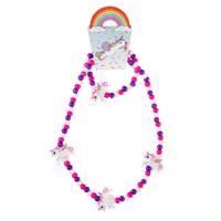 Duckiez Houten ketting en armband eenhoorn - thumbnail