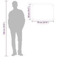 VidaXL Spatschermen keuken 2 st 70x50 cm gehard glas wit - thumbnail