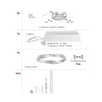 Paulmann RoundMac 94414 Kabelsysteem compleet LED vast ingebouwd LED Chroom (mat) - thumbnail