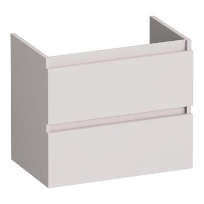Brauer Joy - Onderkast Ondiep - 60 cm - met 2 Softclose Lades Greeploos en 1 Sifon Uitsparing - Mat Zand
