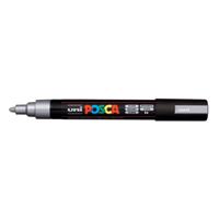 Uni POSCA paintmarker PC-5M, 1,8 - 2,5 mm, zilver - thumbnail