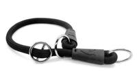Morso half slip halsband hond soft rope gerecycled black zwart - thumbnail