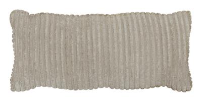 WOOOD Sierkussen 'Bean' 30 x 70cm, Rib, kleur Naturel