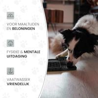 Eat Slow Live Longer Lick Mat Dimensions Rectangle Grey - thumbnail