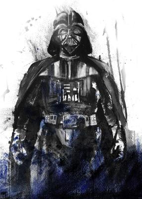 Komar Into Adventure Fotobehang Star Wars - Watercolor Vader - IADX4-017