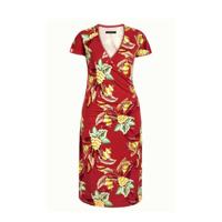 King Louie jurk Topanga met all over print rood - thumbnail