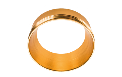 SG Tube front ring Goud Ø59 Aluminium voor de mini S en R