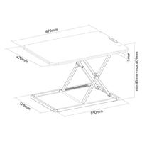 Neomounts NS-WS050BLACK Zit-stawerkplek - thumbnail