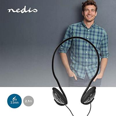 Nedis Bedrade On-ear Koptelefoon | 3,5 mm | 2.10 m | 1 stuks - HPWD1105BK HPWD1105BK