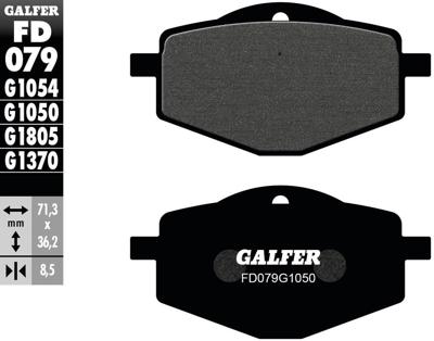 GALFER remblokken "fd079" brake pad fd079 g1050 oragnic