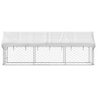 Hondenkennel voor buiten met dak 400x100x150 cm - thumbnail