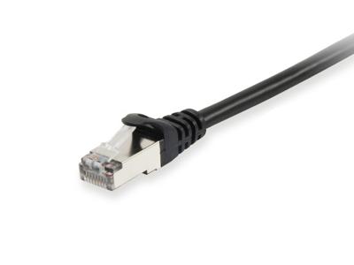 Equip 605591 RJ45 Netwerkkabel, patchkabel CAT 6 S/FTP 2.00 m Zwart Vergulde steekcontacten 1 stuk(s)