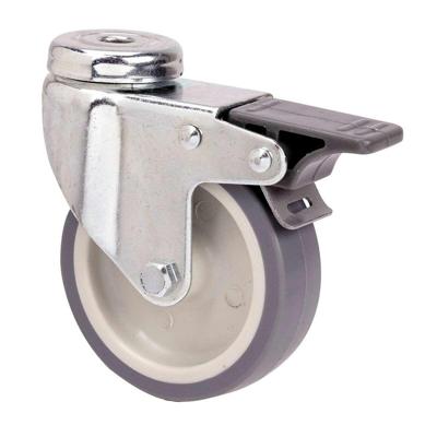 Rueda Ruedas Alex Grijs Rubber Poliamix 40 kg draaibaar