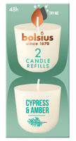 Bolsius Cypress & Amber Candle Refills - thumbnail