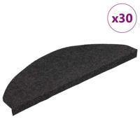 VidaXL Trapmatten zelfklevend 30 st 65x22,5x3,5 cm zwart - thumbnail