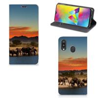 Samsung Galaxy M20 | Hoesje maken | Olifanten - thumbnail