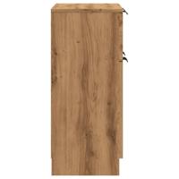 Dressoir 60x30x70 cm bewerkt hout artisan eikenkleurig - thumbnail