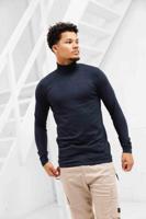 Pure Path Essential Knitwear Turtleneck Sweater Heren Donkerblauw - Maat M - Kleur: Donkerblauw | Soccerfanshop - thumbnail