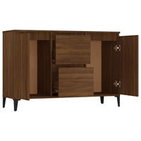 Dressoir 104x35x70 cm bewerkt hout bruin eikenkleur - thumbnail