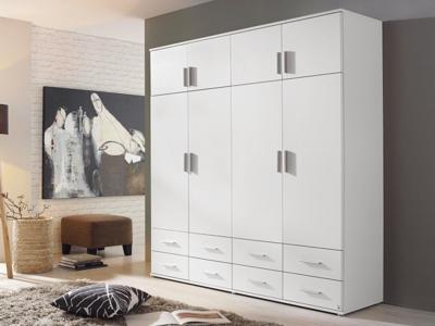 Kast KEMMEL 8 deuren en 8 lades wit