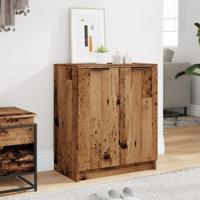 Schoenenkast 59x35x70 cm bewerkt hout oud houtkleurig - thumbnail