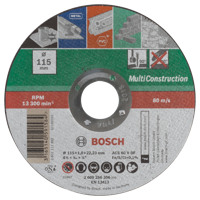 Bosch Accessories ACS 60 V BF 2609256306 Doorslijpschijf recht 115 mm 1 stuk(s) Metaal, Steen, Beton - thumbnail