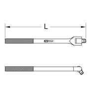 KS Tools 963.1273 9631273 Ratelgreep Aandrijving 1/2 (12.5 mm) 215 mm 1 stuk(s) - thumbnail