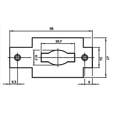 SLUITPLAAT RVS 452 LS/RS