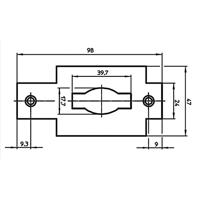 SLUITPLAAT RVS 452 LS/RS - thumbnail