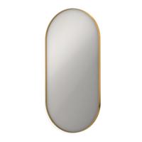 Spiegel INK SP20 Ovaal In Stalen Kader 60 x 4 x 120 cm Mat Goud - thumbnail