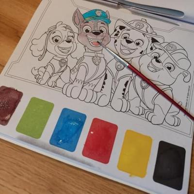Paw Patrol Waterverfblok 20 vel 20x20cm