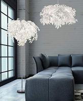 Trio Hanglamp met blaadjesLeavy 70cm grijstint - R10464001 - thumbnail