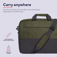 Trust Lisboa Draagtas voor laptop van 16 inch Laptop tas Groen - thumbnail