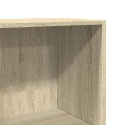 Boekenkast 40x30x189 cm bewerkt hout sonoma eikenkleurig